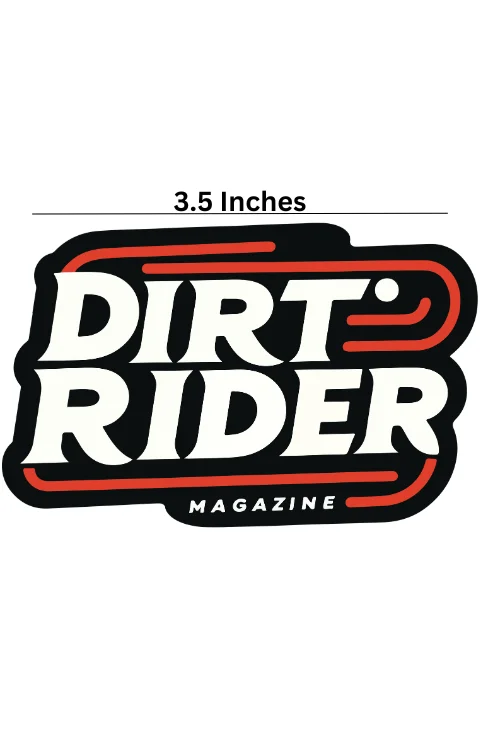 Dirt Rider Universal Sticker | Printed In Premium Gloss Vinyl With FPF(Fade Protection Film), Water Proof, Precut Sticker, Pack Of 1
